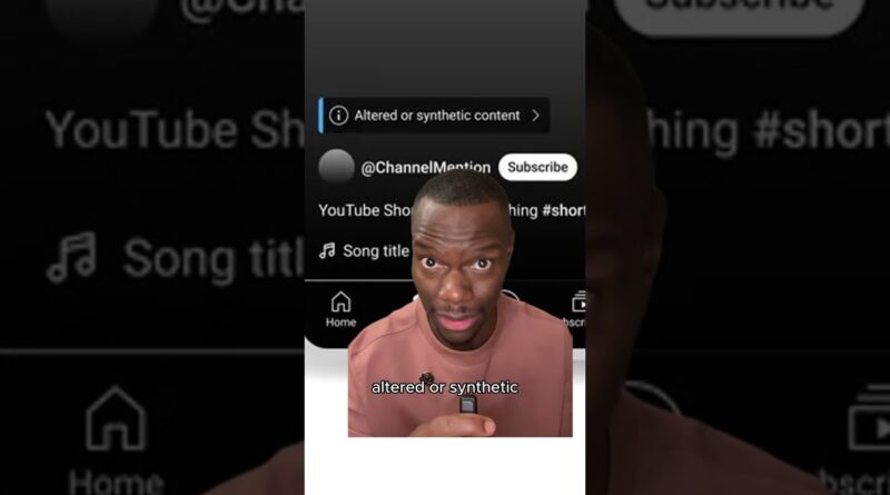 YouTube Draws The Line On AI!