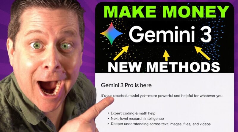 NEW: Gemini 3 Just Changed The Game – Make Money With Goolge Ai Tools!