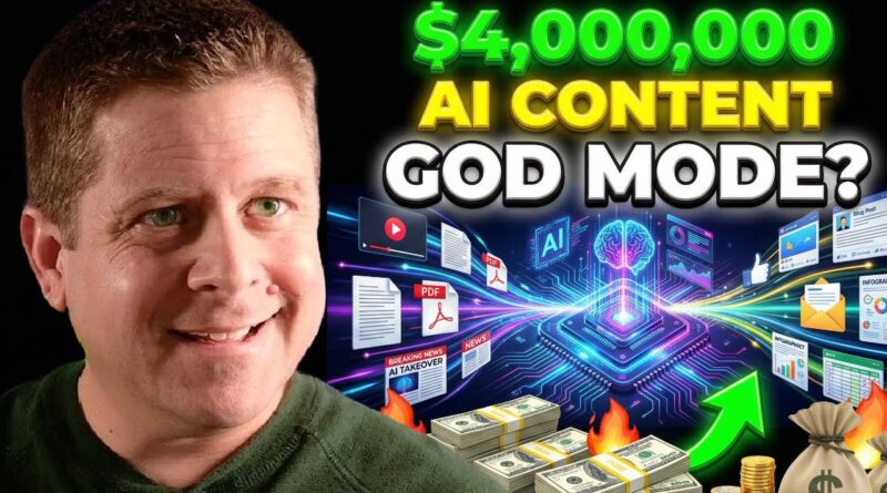 I Turned On AI Content God Mode – INSANE – FULL Make Money Online Tutorial!