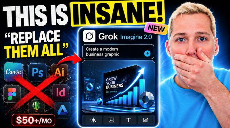 Grok Imagine 2.0 Just WIPED OUT Expensive Design Tools (Full Asset Workflow)