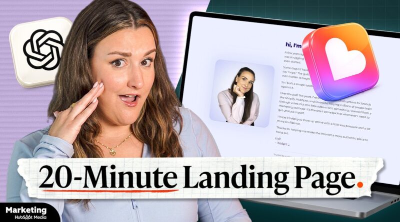 How to Build a High-Converting Landing Page in Under 20 Minutes (Lovable + ChatGPT)
