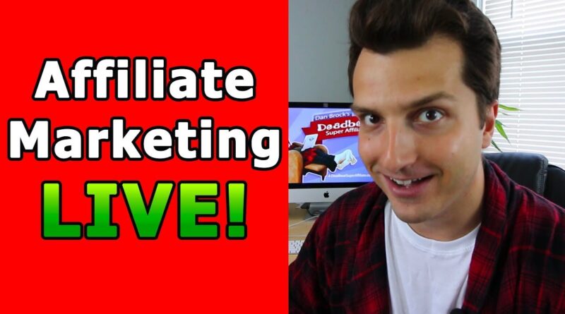 Affiliate Marketing Tips  (First LIVE Stream) + New Deadbeat Stuff!