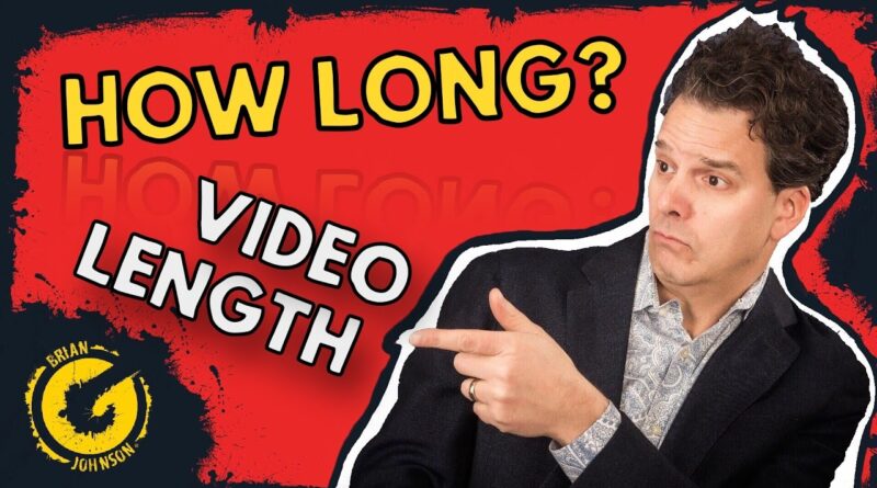 How Long Should A YouTube Video Be