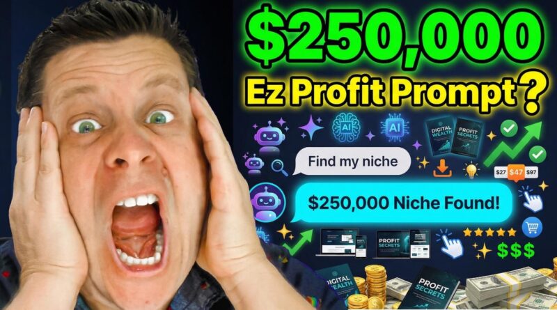 How To Extract Digital Product Niches From ChatGPT – NEW Profit Prompt!