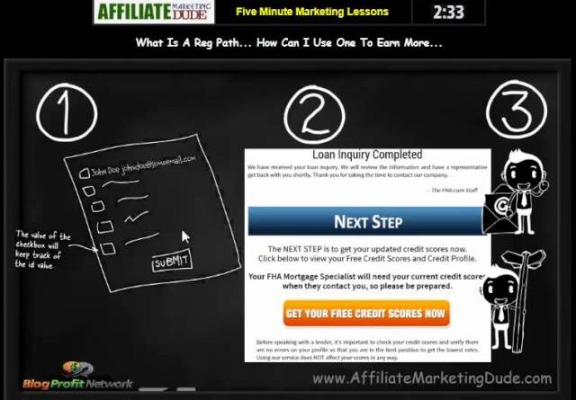 Registration Path, Affiliate Marketing Reg Path